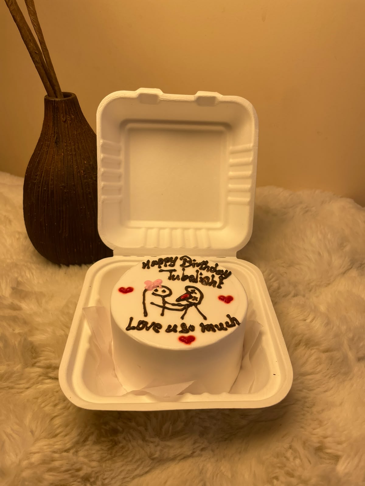 A soft and creamy White Forest Cake with a light, smooth finish and a delicate appearance. It is a simple yet delicious choice for any celebration.