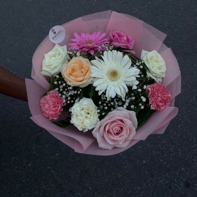  Pastel Mixed Flower Bouquet