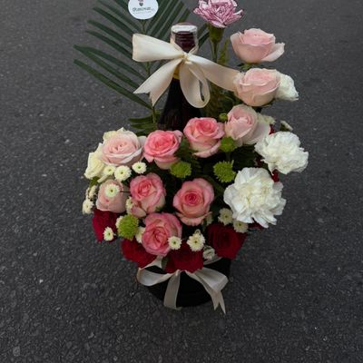 🌹 Mixed Rose, Carnation & Big Master Gift Set ( For Him )