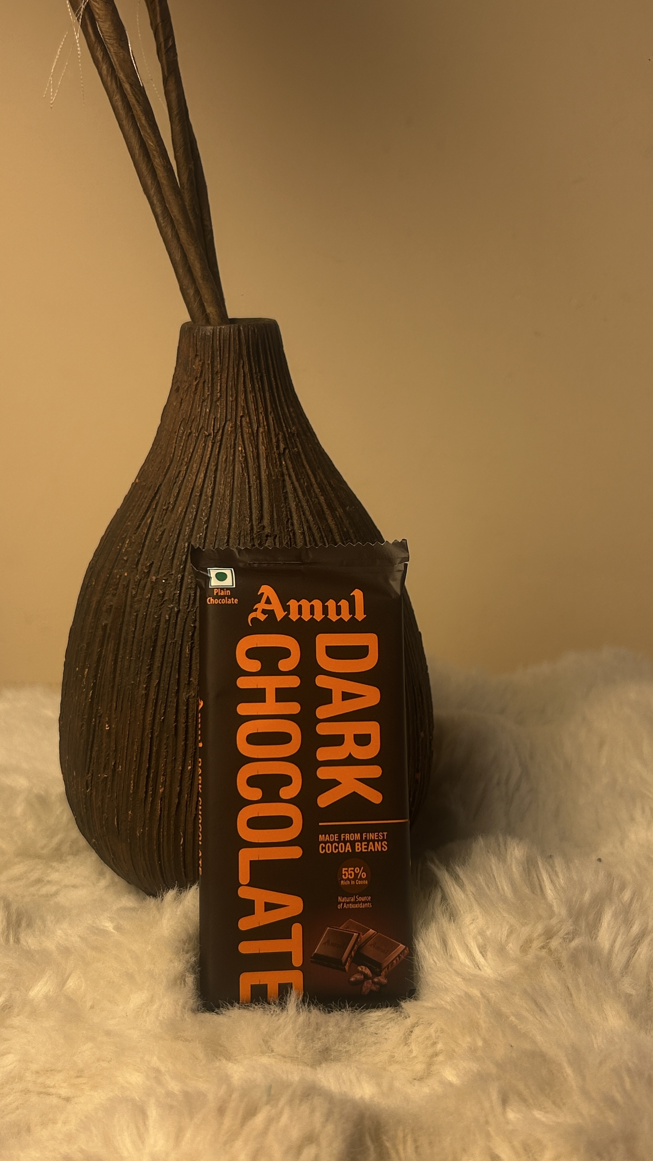 A rich and indulgent dark chocolate with a deeper cocoa flavor and smooth texture, perfect for dark chocolate lovers.