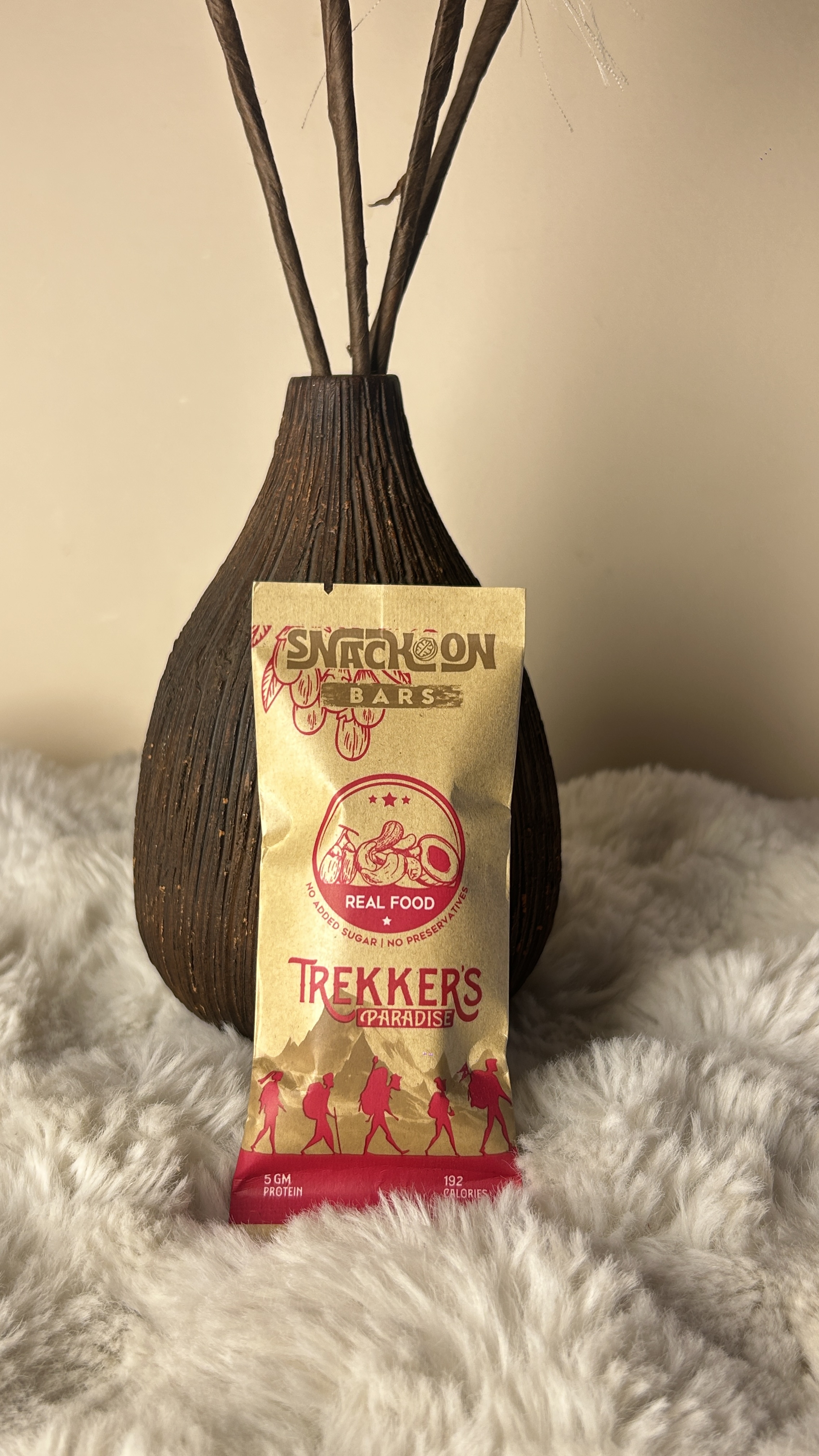 A delicious chocolate bar with a satisfying combination of rich chocolate flavor and crunchy texture, perfect for a quick and tasty snack.
