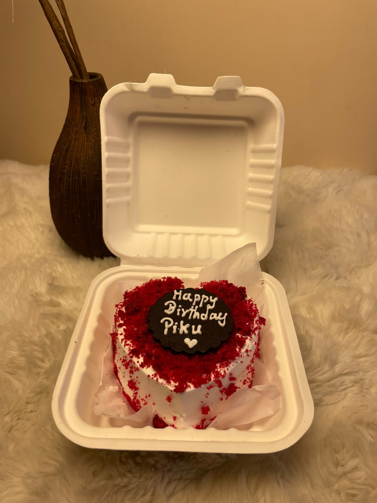 Perfect for birthdays, anniversaries, small celebrations, or simply enjoying a sweet treat, this Red Velvet Cake adds a delicious touch to every special moment.