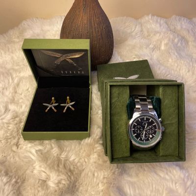 ⌚Men's Watch & Khukuri Brooch Gift Set