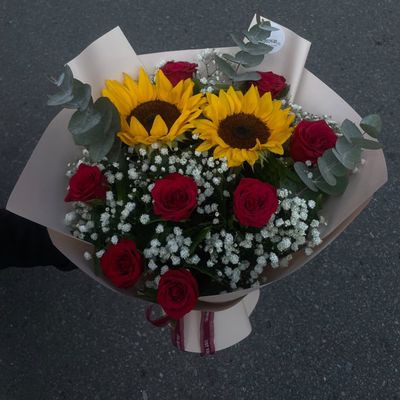 Golden Bloom Arrangement