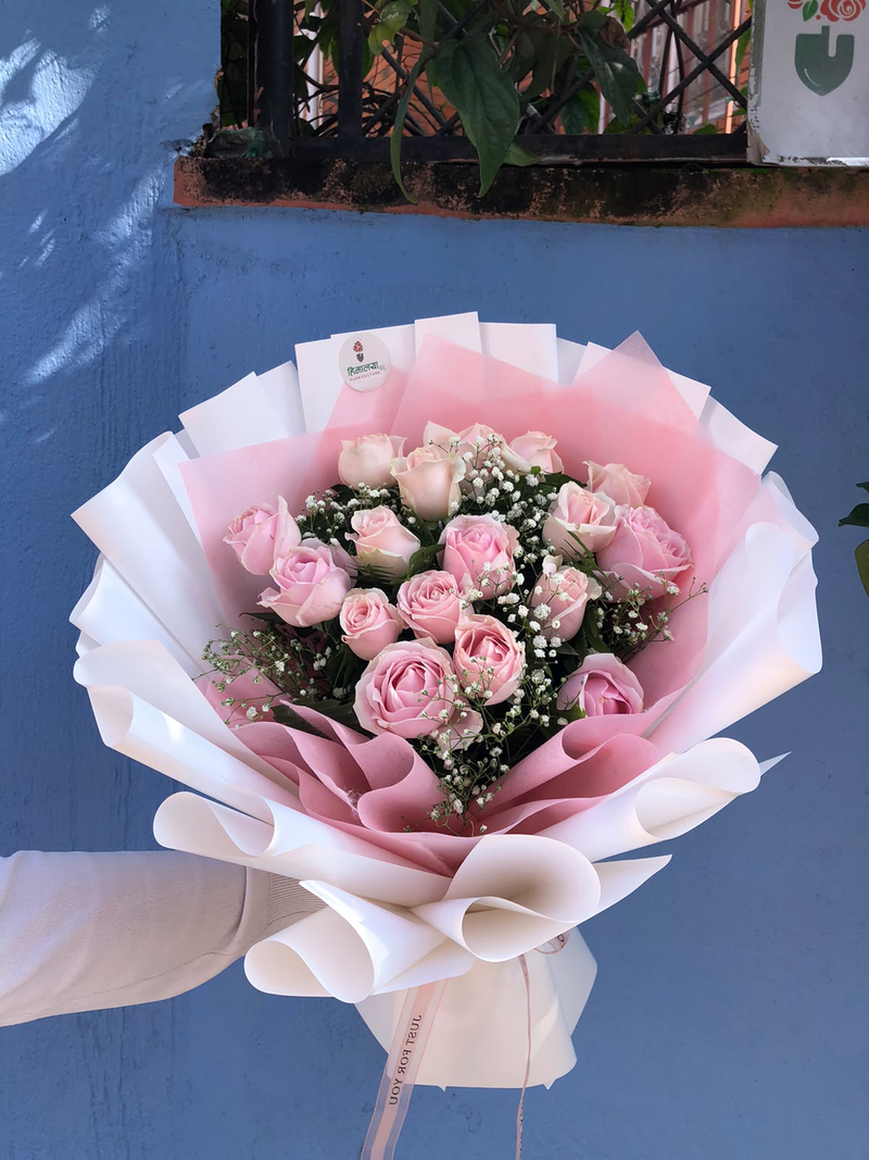 Pastel Pink Rose Bouquet
