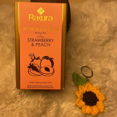 Rakura Tea & Sunflower Keyring Gift Set