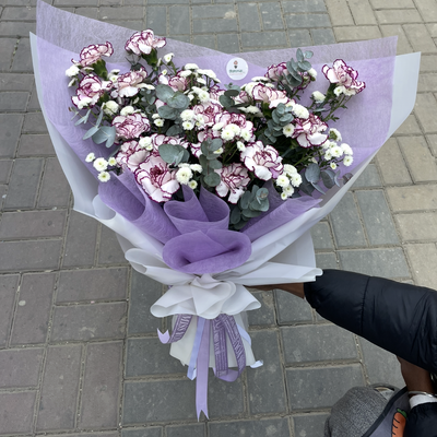 Royal Amethyst Carnation Bouquet 