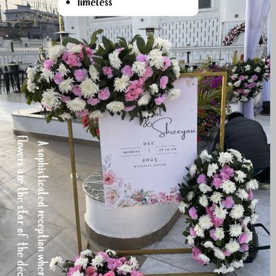 Classic Wedding Elegance Welcome Sign Set