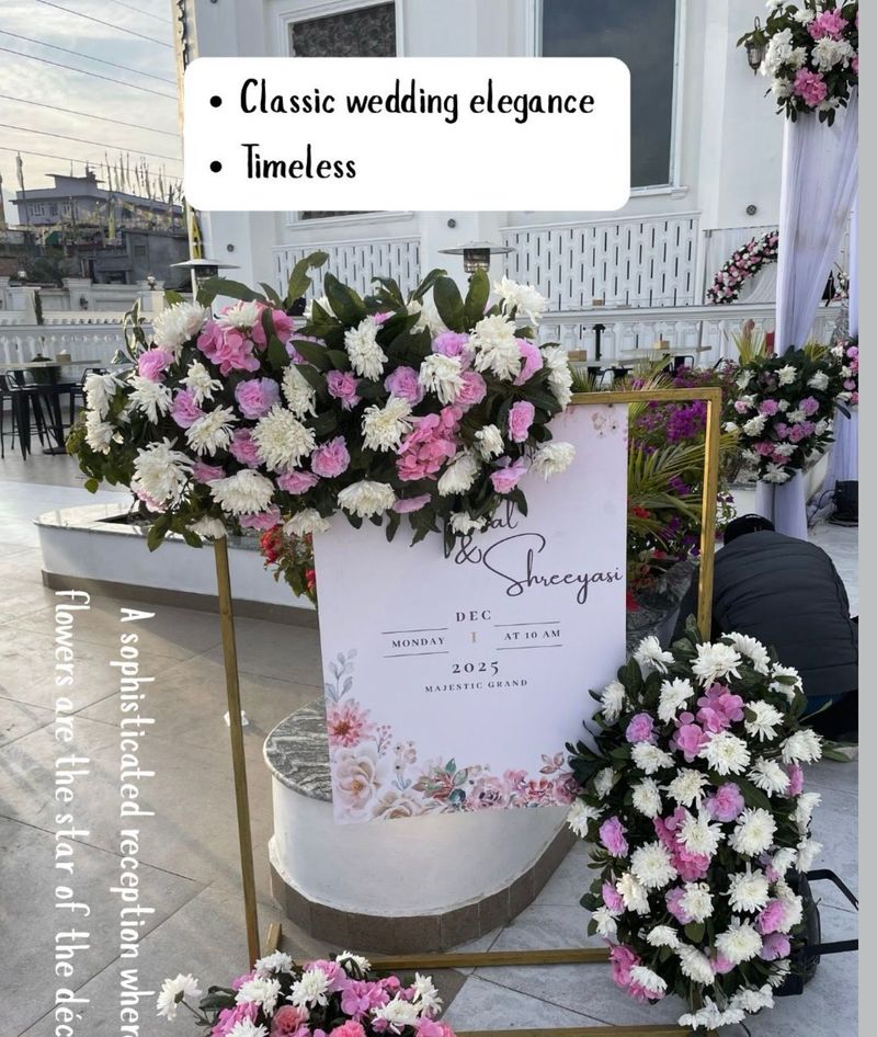 Classic Wedding Elegance Welcome Sign Set
