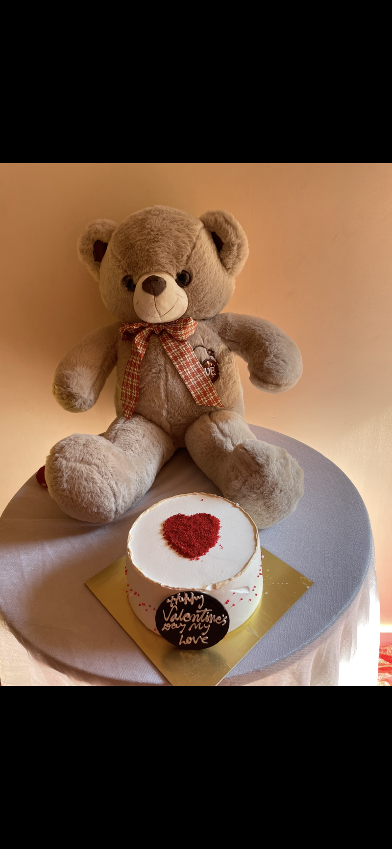 Valentine's Sweet Embrace Combo ❤️🧸🎂