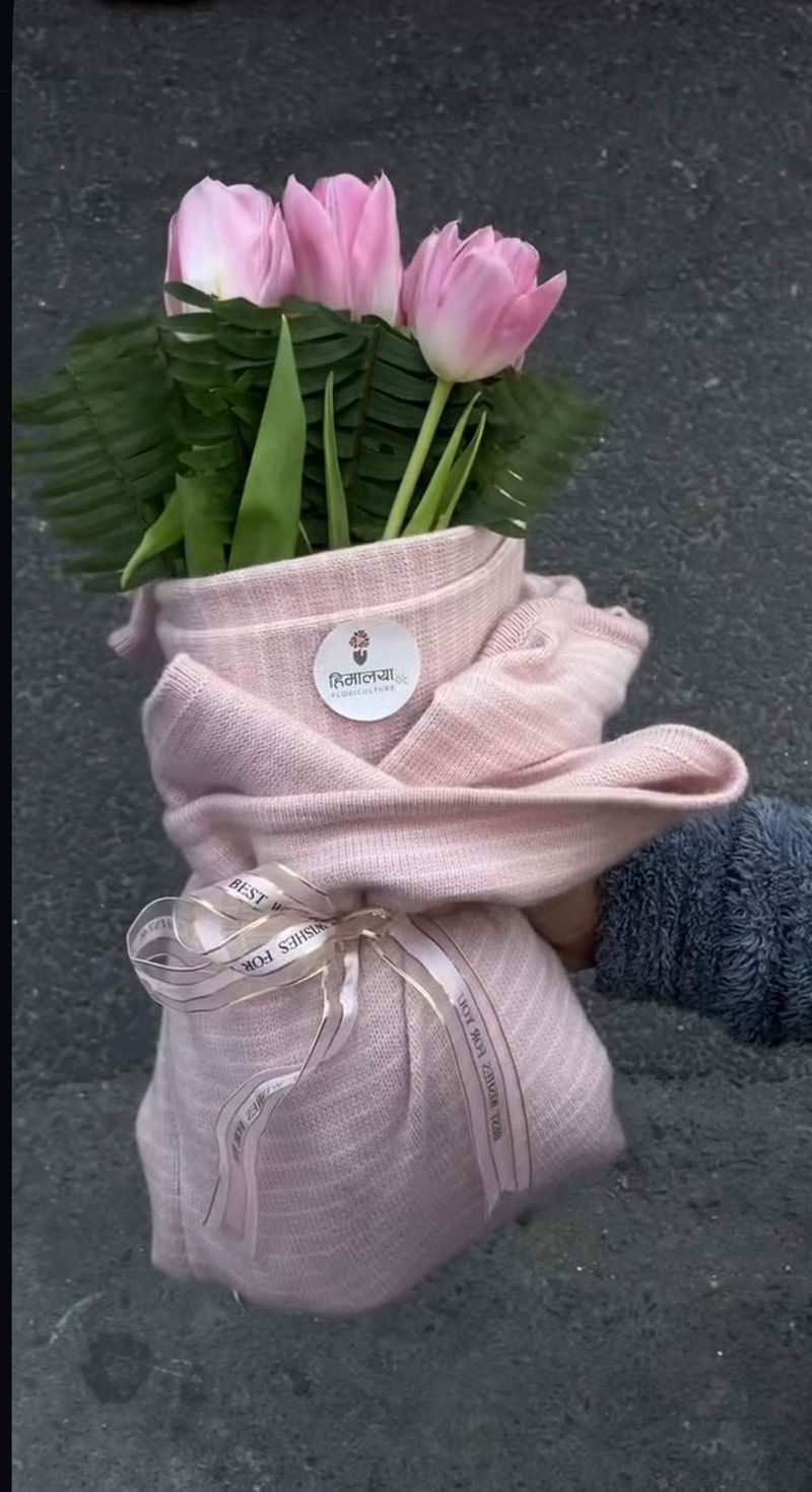 🌹 Blooming Comfort Sweater Bouquet