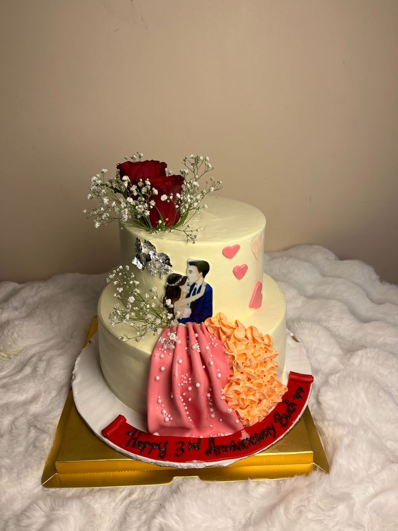 Eternal Romance Celebration Cake