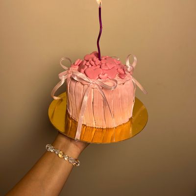 Pink Velvet Birthday Sparkle Cake- 2 pound 