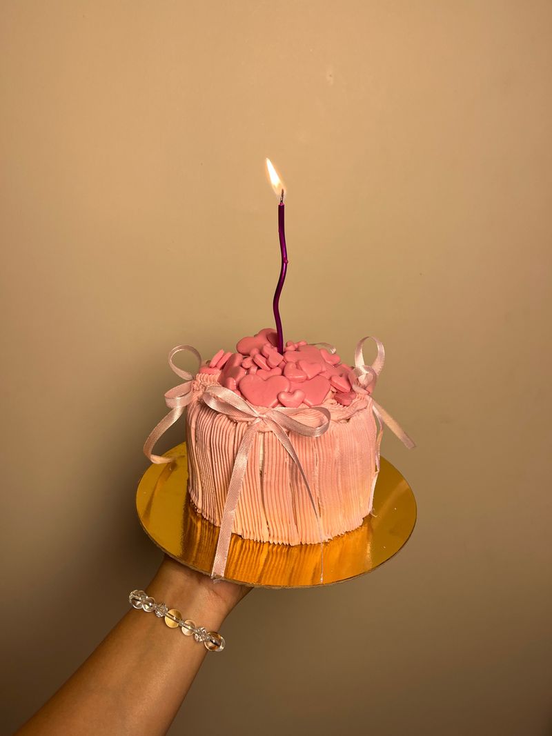 Pink Velvet Birthday Sparkle Cake- 2 pound