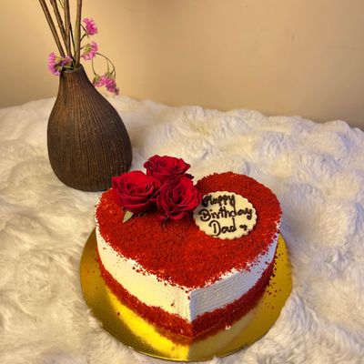 Crimson Heart Red Velvet Cake