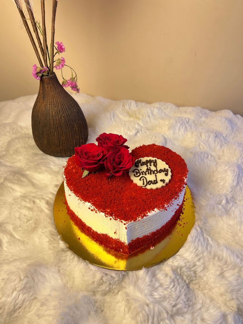 Crimson Heart Red Velvet Cake