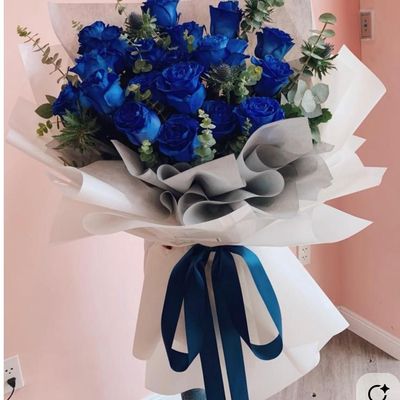 Royal Blue Rose Bouquet 💙🌹