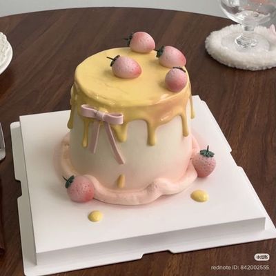 Blush & Gold Celebration Cake