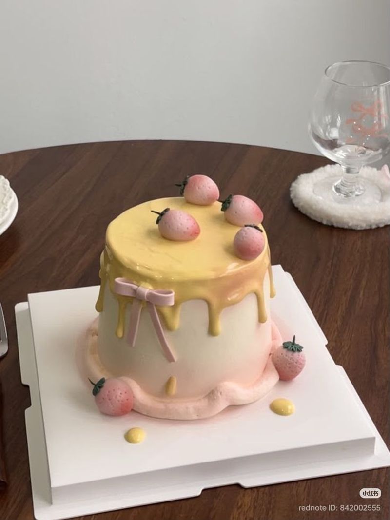Blush & Gold Celebration Cake