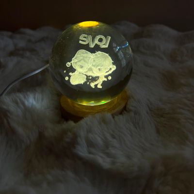 Enchanted Crown Light-Up Crystal Ball