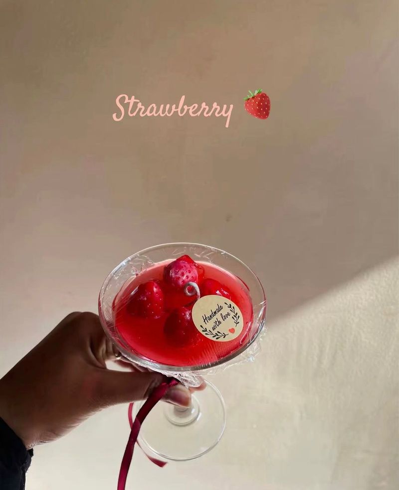 Strawberry Mimosa Cocktail Candle