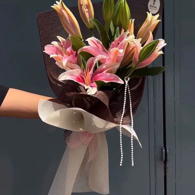 Pink Radiance Lily Bouquet