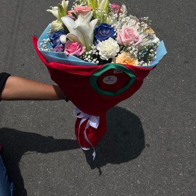 The Força Portugal Premium Bouquet – Jersey, Lily & Mixed Florals