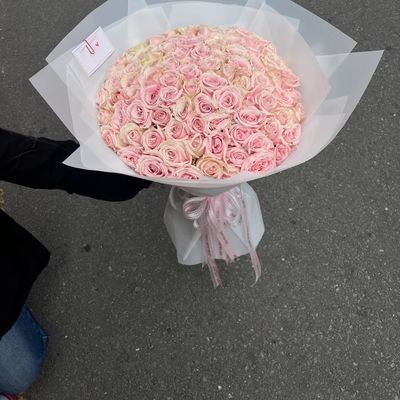 Pastel Perfection 90-Stem Premium Rose Bouquet