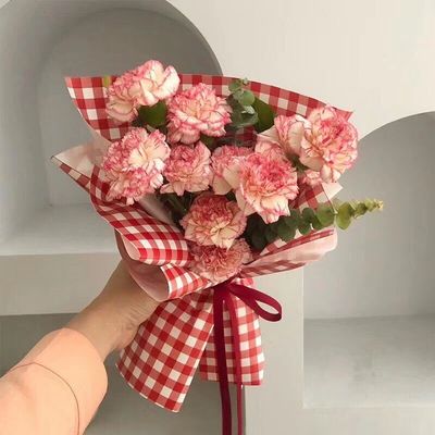 Soft Blush Pink Carnation Bouquet (10 Stems)