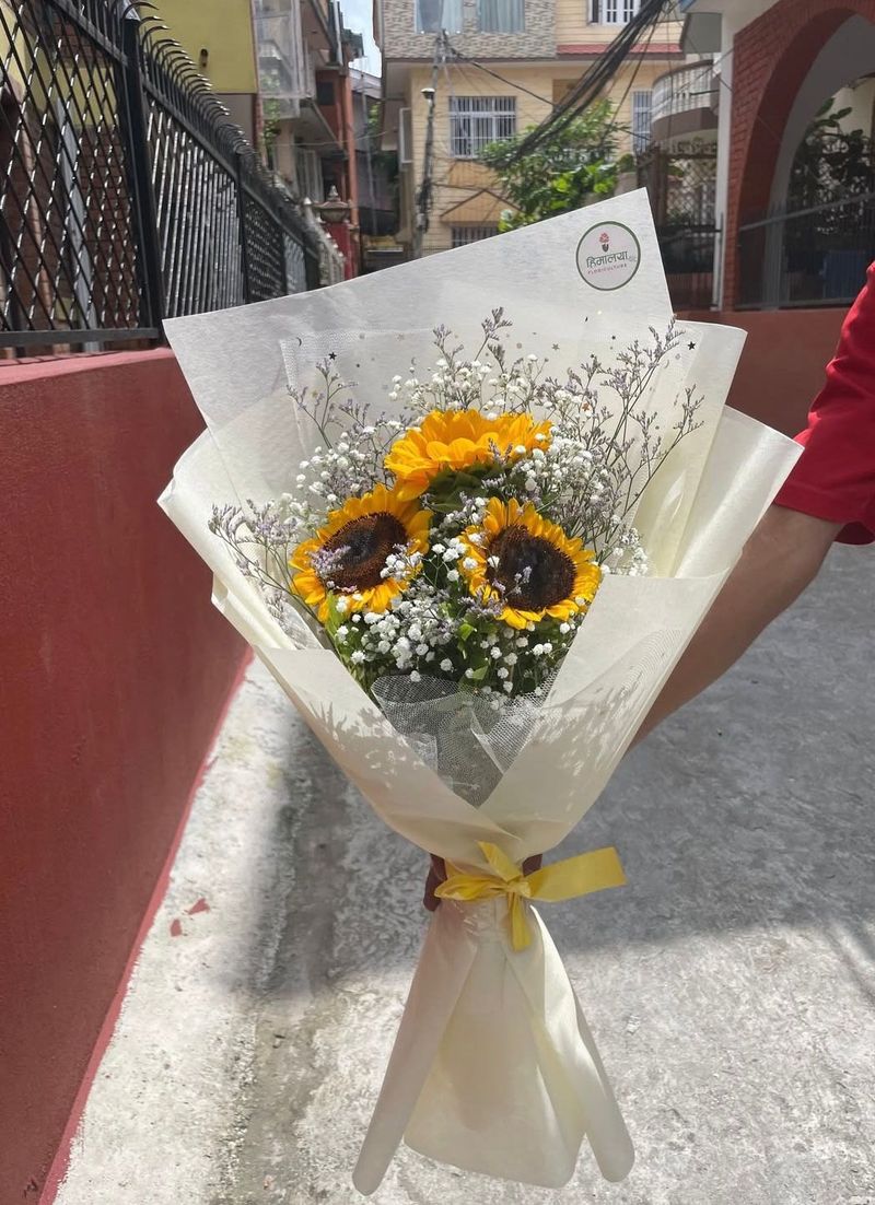 Triple Sunshine Hand-Tied Bouquet