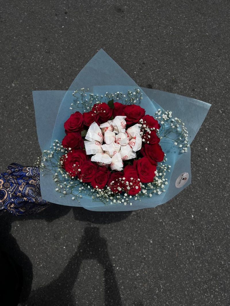 The Ultimate Romance Red Rose & Raffaello Bouquet