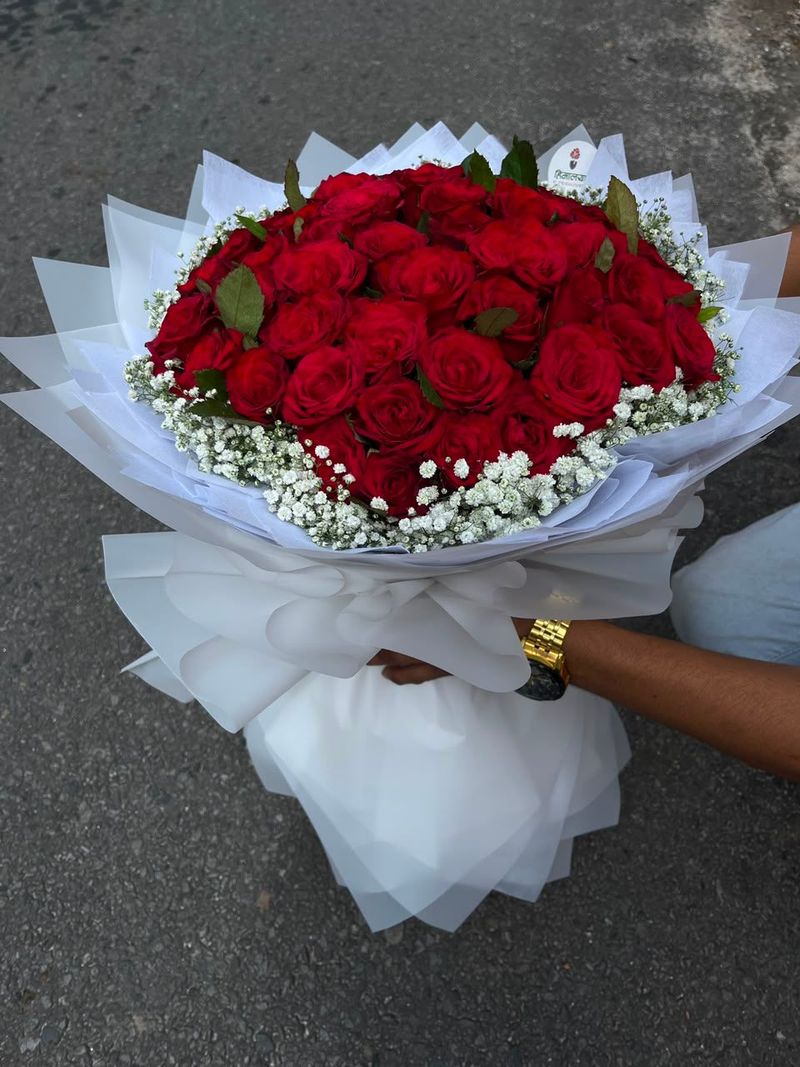 Love in Full Bloom – 50 Roses