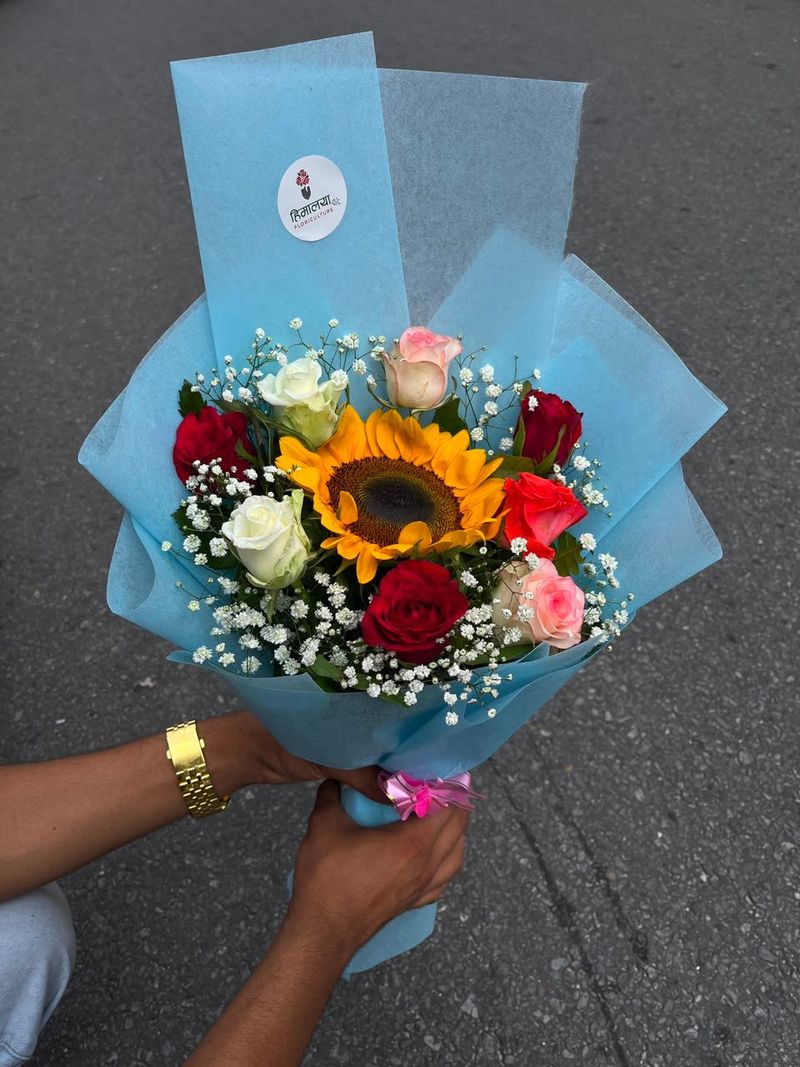 Sunshine & Roses Bouquet