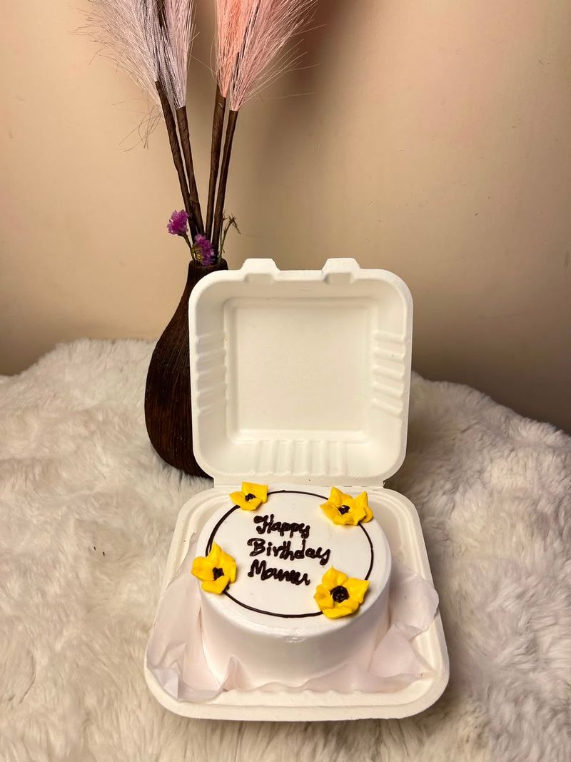 Sunflower Theme Bento Cake