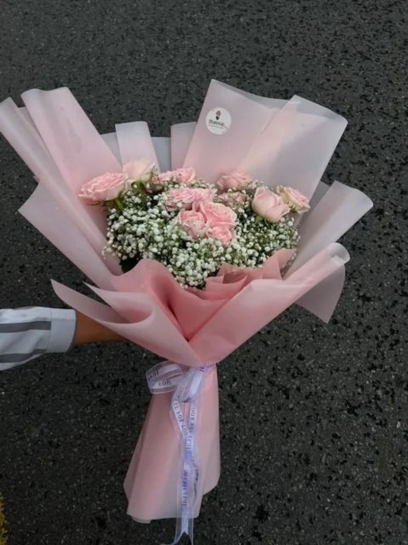 15 Enchanting Pastel Pink Rose Bouquet