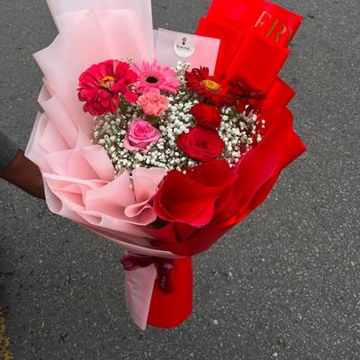 Pink & Red Floral Bouquet