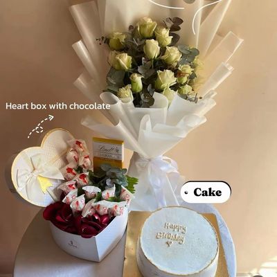 White Rose Sweet Surprise Combo