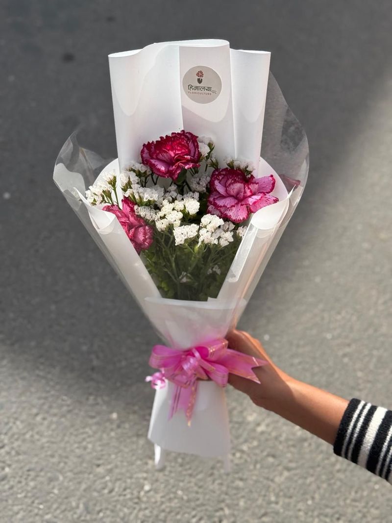 Pink Bloom Hand Bouquet