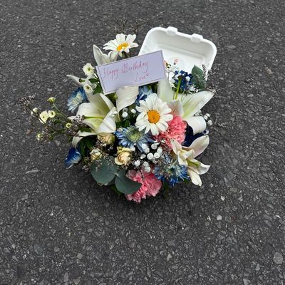 Mixed Flower Bento Box