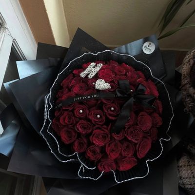 100 Stem Glitter Red Rose
