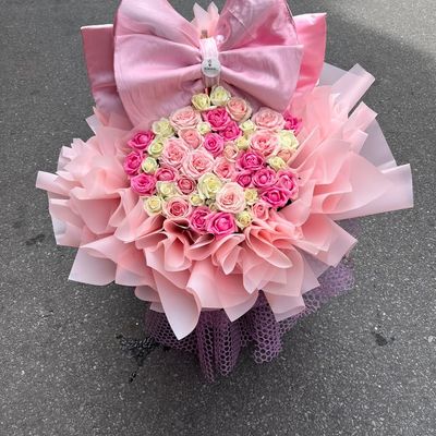 50 Stem Pastel Rose Luxury Bouquet