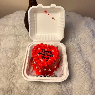 Romantic Heart Bento Cake