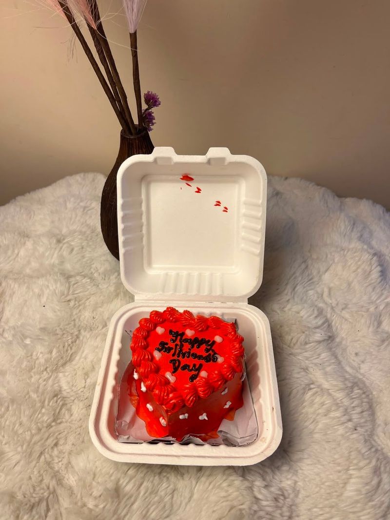 Romantic Heart Bento Cake