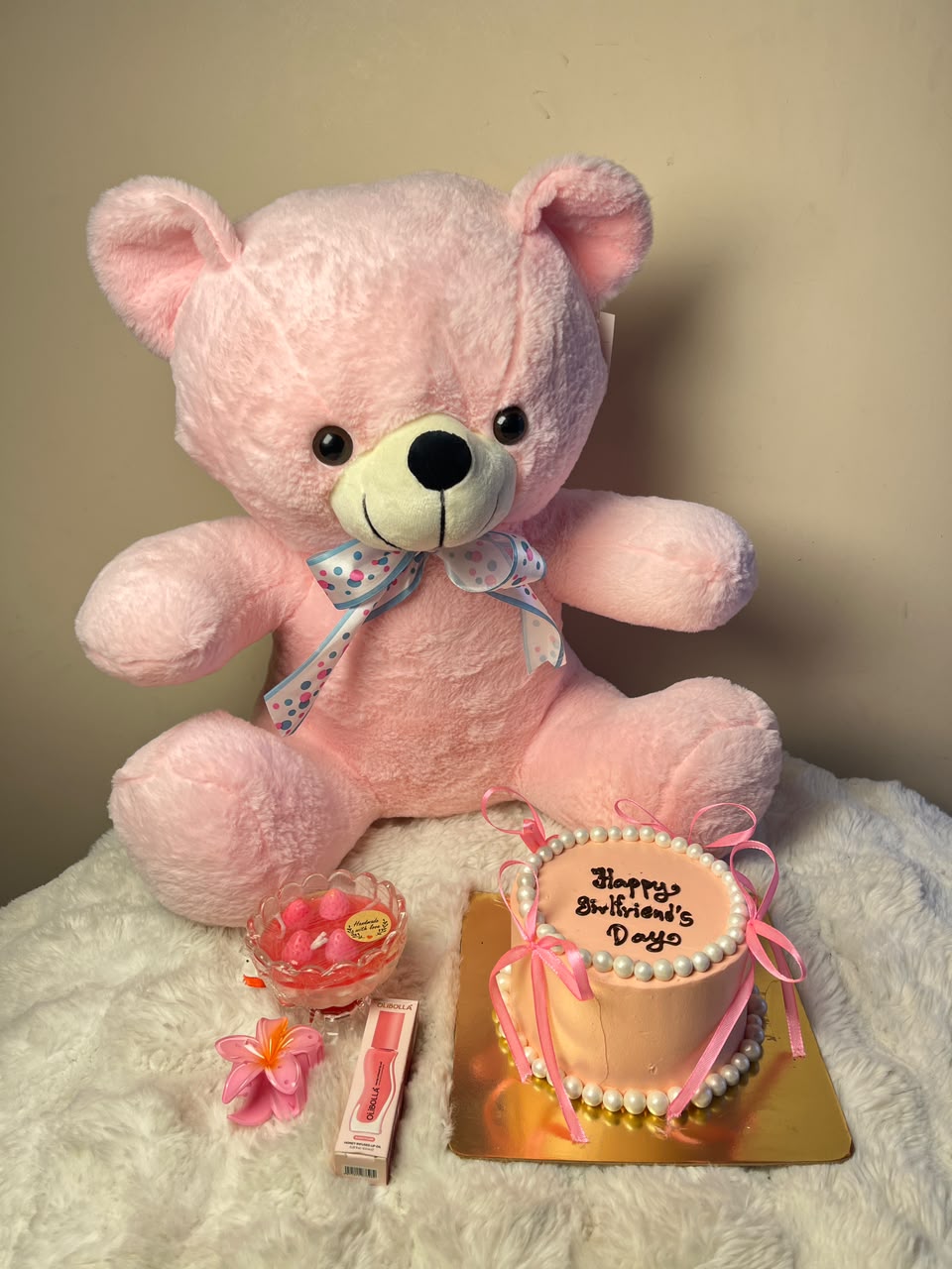 The color, design, fragrance, and style of accessories may vary based on availability while maintaining the same quality and overall theme. The cake is freshly prepared and should be refrigerated until ready to serve.