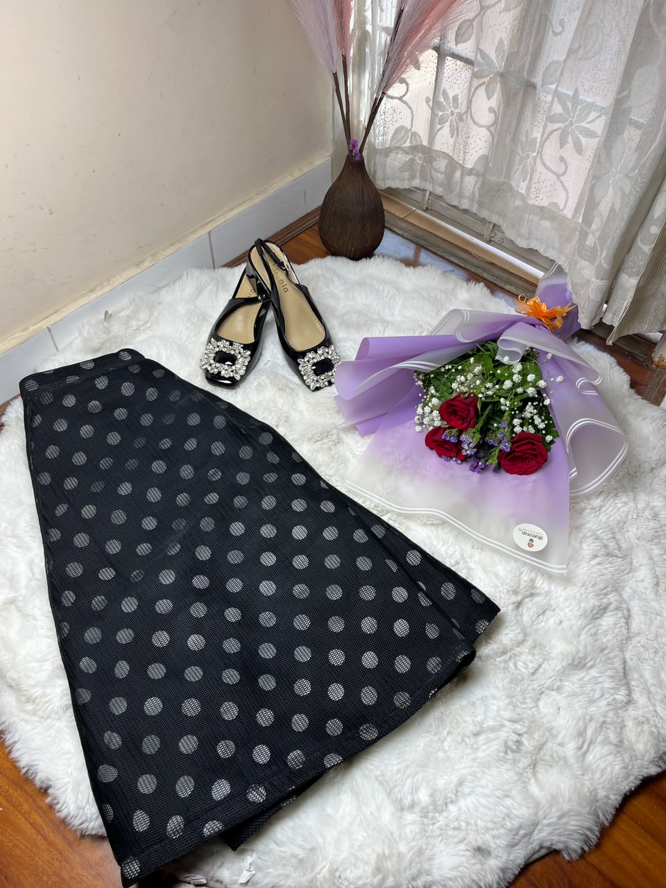 The skirt design, color, size, sandal style, and bouquet arrangement may vary based on availability while maintaining the same quality and overall gifting appeal. Please mention the required skirt and sandal size while placing your order.