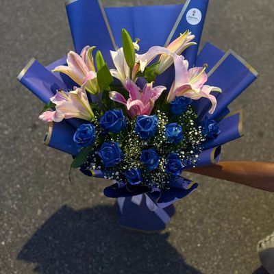 Blue Fantasy Floral Bouquet