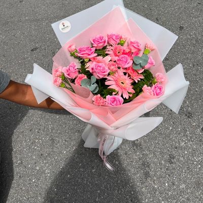 Mixed Roses, Carnations & Gerberas