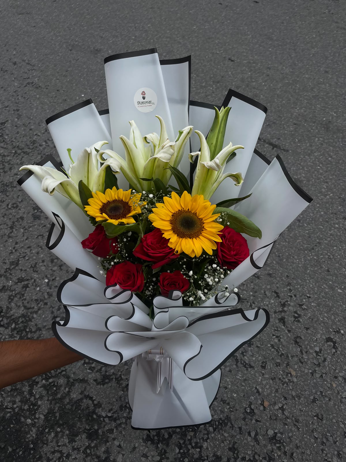 Love & Sunshine Bouquet Flowers are natural products, so bloom size, color, and appearance may vary slightly from the images shown.