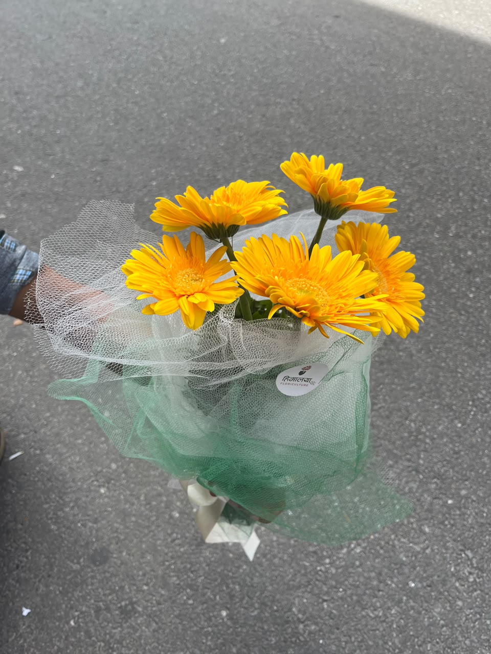 Flowers are natural products, so slight variations in color, bloom size, and arrangement may occur. Wrapping paper, ribbons, greenery, and fillers may be substituted with similar premium materials based on seasonal availability while maintaining the overall design and quality of the bouquet.