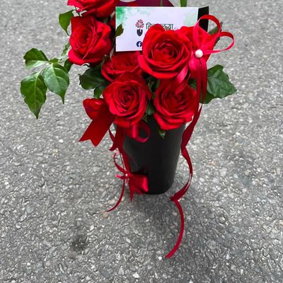 Premium Wrapped 7 Red Rose